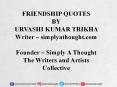 Friendship Quotes By Urvashi Kumar Trikha PowerPoint PPT Presentation