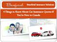 4 Things to Know About Car Insurance Quotes If You’re New to Canada