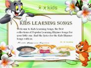 Rhymes For Kids In English