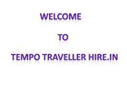 Luxury Tempo Traveller Hire in Delhi