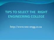 Tips to Select Right Engineering College