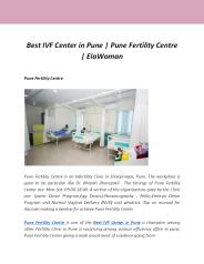 Best IVF Center in Pune | Pune Fertility Centre | ElaWoman