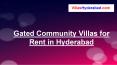 Villashyderabad-Gated Community Villas for Rent in Hyderabad PowerPoint PPT Presentation