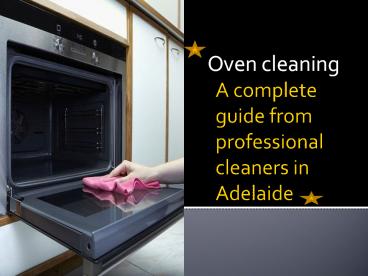 Best Ways to Clean the Oven in Adelaide