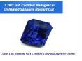 3.39ct GIA Certified Madagascar Unheated Sapphire Radiant Cut PowerPoint PPT Presentation