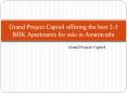 Grand Project Capitol offering the best 2-3 BHK Apartments for sale in Amaravathi