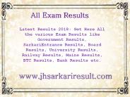 All Exam Results