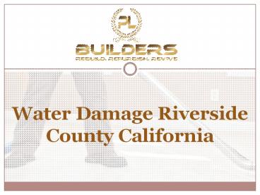 Water Damage Riverside County California