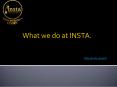 What we do at INSTA. PowerPoint PPT Presentation