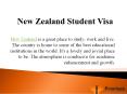 New Zealand Student Visa PowerPoint PPT Presentation