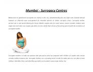 Mumbai - Surrogacy Centres