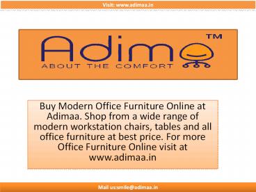 Buy Office Furniture Online