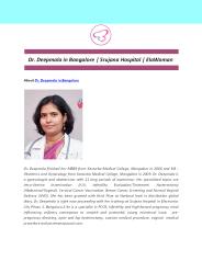 Dr. Deepmala in Bangalore | Srujana Hospital | ElaWoman