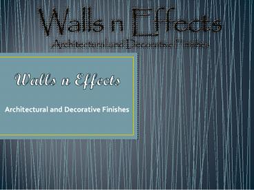 Venetain Plaster in California