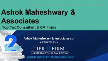 Top Tax Consultant and CA Firms in India