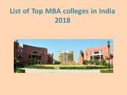 Top MBA colleges in India