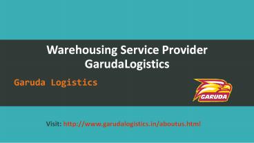 Warehousing Service Provider GarudaLogistics