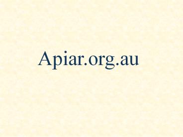 Upcoming Conferences-Apiar.org.au