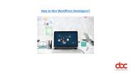 How to hire WordPress Developers?