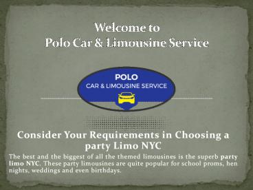 Limo Rental NYC, Limo Tour NYC, Party Limo NYC