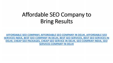 Affordable SEO Company | IOGOOS Solution