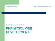 PHP regular expressions