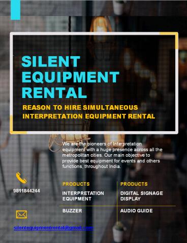 Reason to Hire Simultaneous Interpretation Equipment Rental