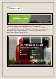 UAE|Saudi arabia Mobile Number Database 