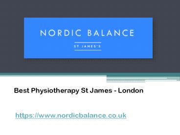 Best Physiotherapy St James - London