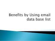 Improve business by using email database in India