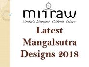 Gold Latest Mangalsutra Designs 2018