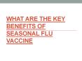 What Are The Key Benefits Of Seasonal Flu Vaccine PowerPoint PPT Presentation