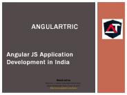Angular JS, Application Development Company in India - Angulartric