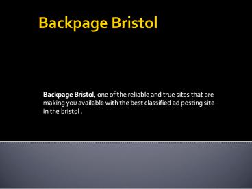 backpage Bristol | back page Bristol