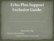 Echo Plus Support Exclusive Guide.