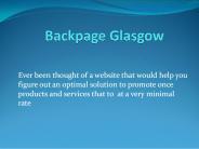 Backpage Glasgow