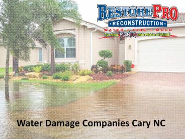 Water Damage Companies Cary North Carolina