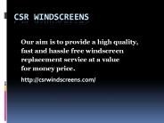 Affordable and reliable windscreens repair