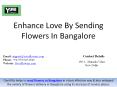 Enhance Love By Sending Flowers In Bangalore PowerPoint PPT Presentation