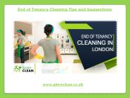 End of Tenancy Cleaning Tips and Suggestions