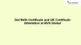 Get Birth Certificate and UK Certificate Attestation at BVS Global PowerPoint PPT Presentation