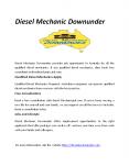 Diesel Mechanic Downunder provides job opportunity in Australia PowerPoint PPT Presentation