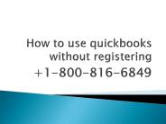 Register quickbooks with validation code