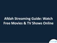 Free Streaming Channel Afdah And How To Use It