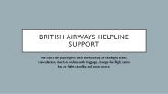 British airways helpline support