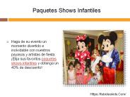 Paquetes Shows Infantiles