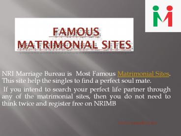 Matrimonial Sites  India
