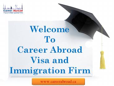 Study in Canada for Indian Student | Career Abroad