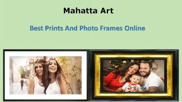 Personalised Photo Frames