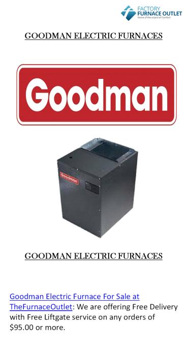 Cheap Electric Furnace By The Furnace Outlet